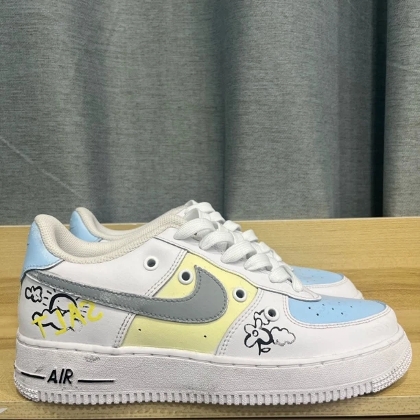 Nike AF1 low 定制款手绘涂鸦原盒42码