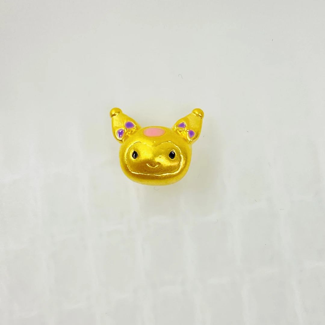 足金999 黄金珐琅库洛米 0.5