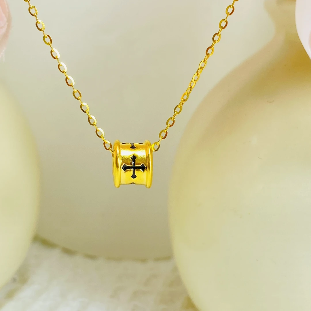 足金999 非遗珐琅酷黑信念转运珠 0.29