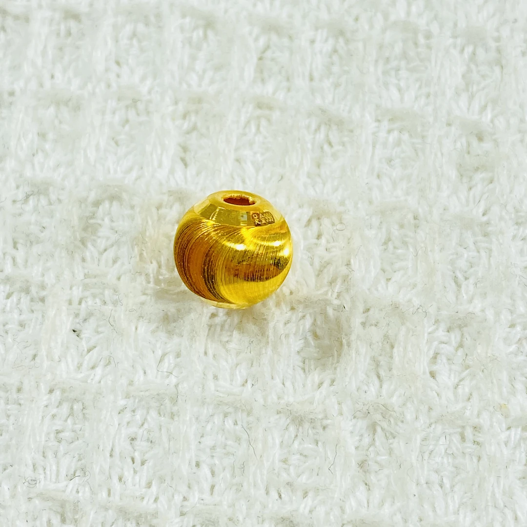 足金999 黄金猫眼珠 约卡10mm 0.64