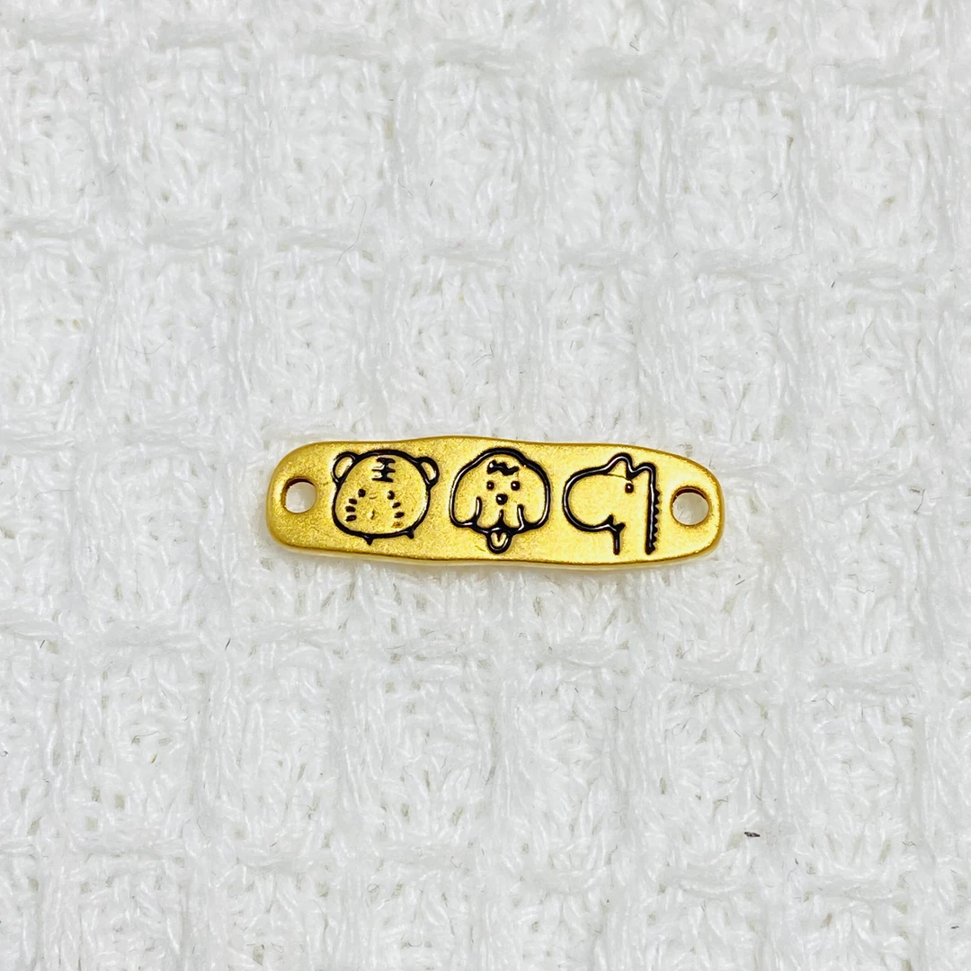 足金999 黄金生肖虎狗马三合 0.37