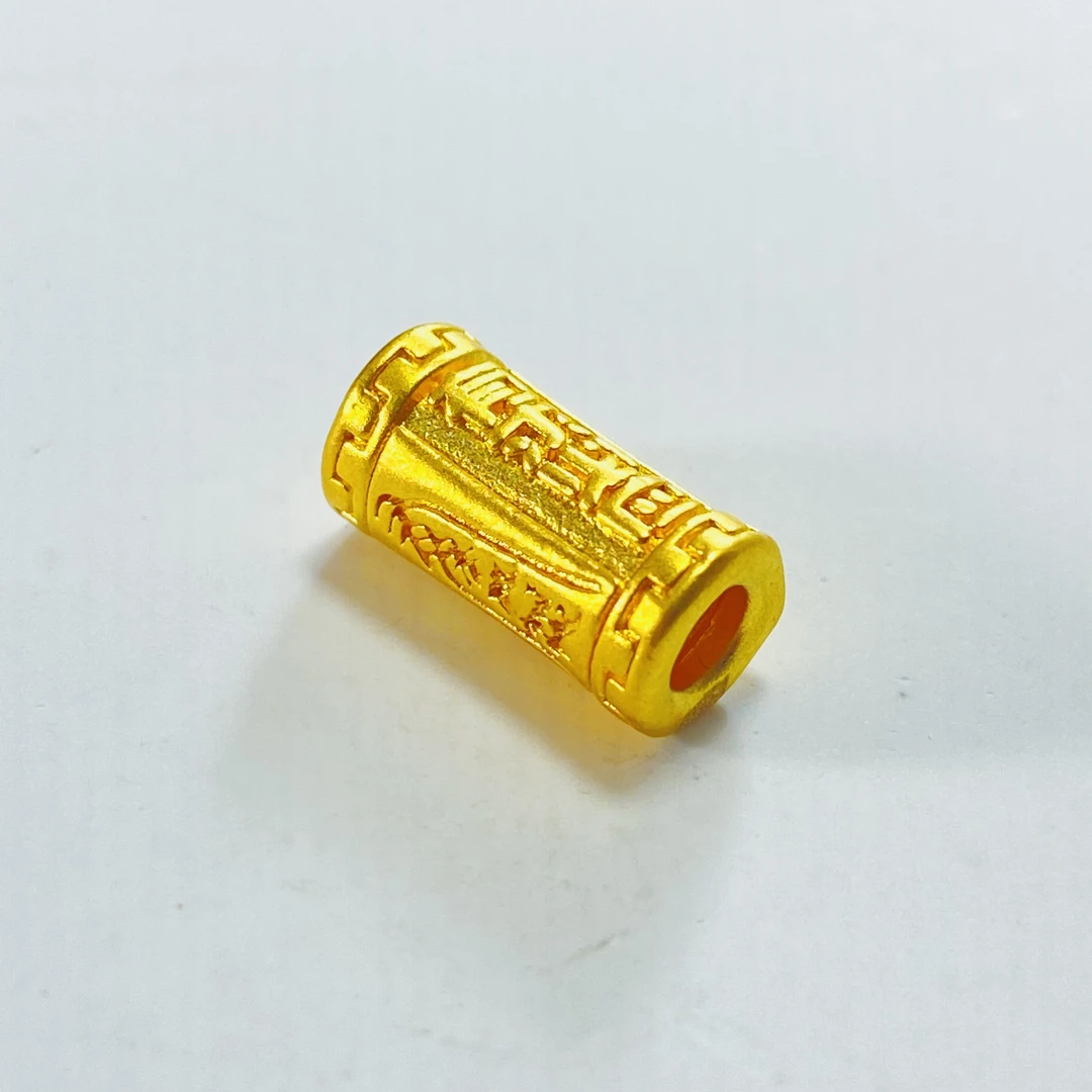 足金999 黄金有求必应筒珠