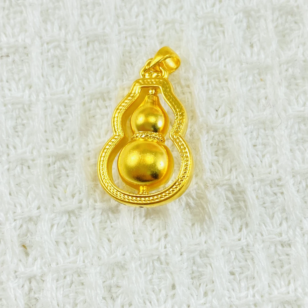 足金999 黄金福禄葫芦吊坠 1.46