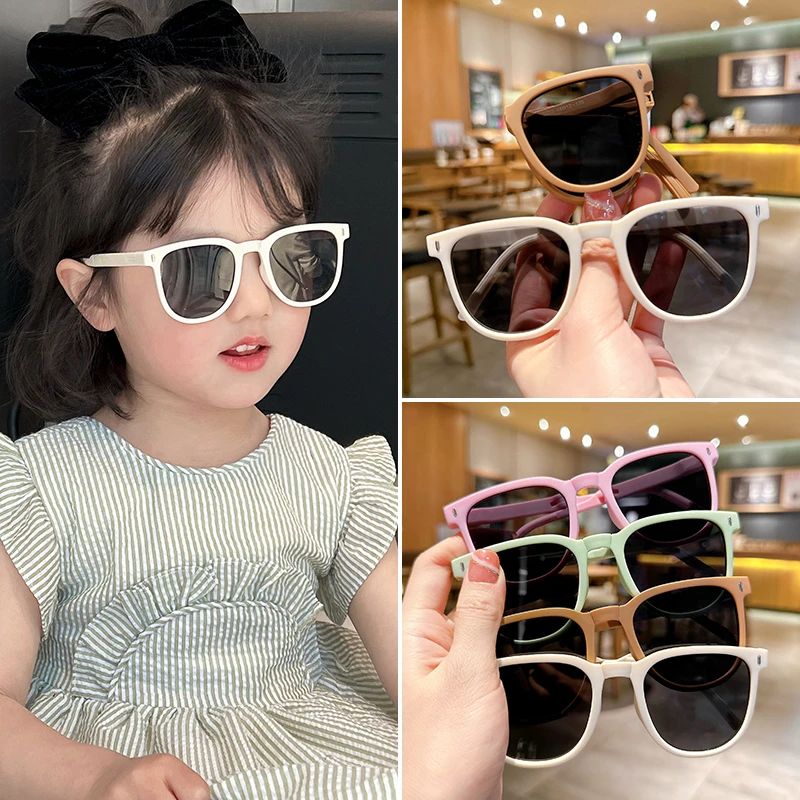 儿童墨镜可折叠太阳镜男童女童时尚女孩新款遮阳护眼防紫外线眼镜