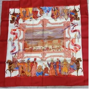 99新 Hermes/爱马仕 P234347790/丝巾 土耳其游行 90cm