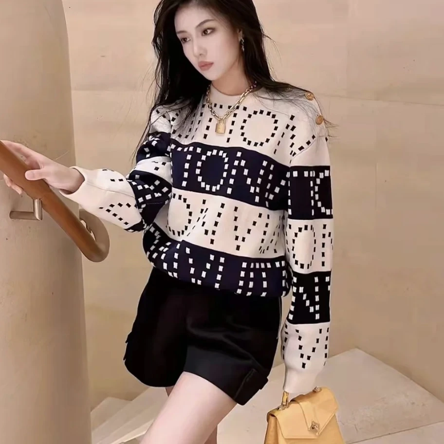 全新未使用 LouisVuitton/路易威登 /TP029273/logo嵌花毛衣