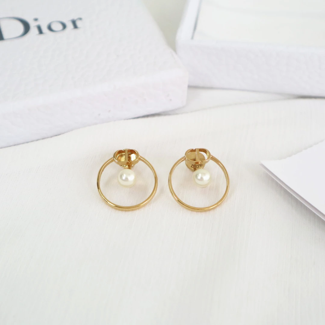 99新 DIOR/迪奥 P234450873/DIOR 迪奥 圆环耳钉