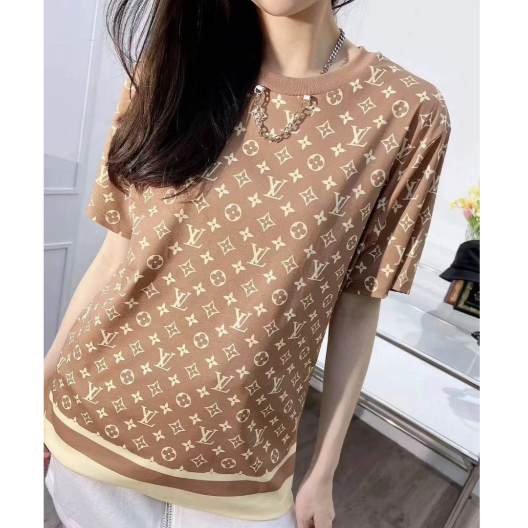 99新 LouisVuitton/路易威登 积分-100/P234039434/满印短袖 XXS