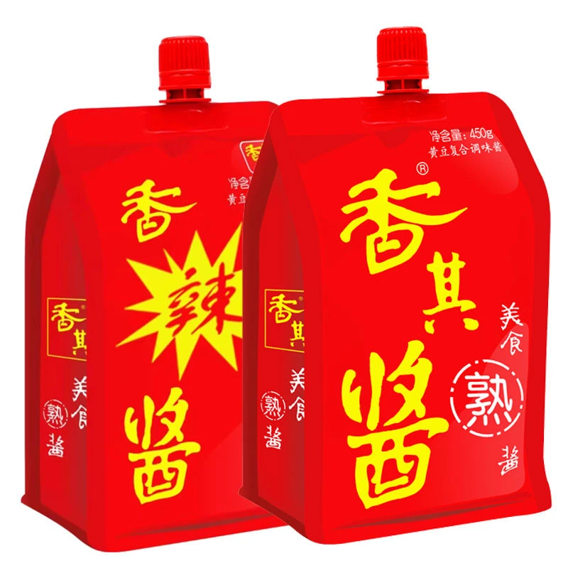 【小扬哥精选】香其酱450g拧嘴香其酱自立袋东北大酱菜拌面下饭