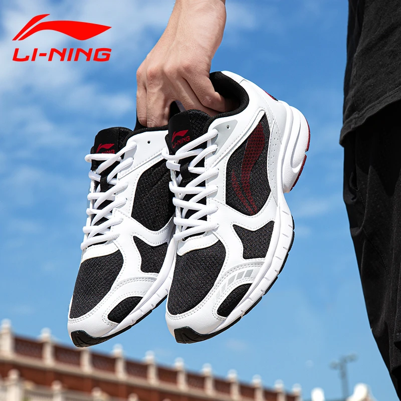 李宁跑步鞋男子运动鞋男鞋春秋季新款网面透气轻便低帮减震休闲鞋