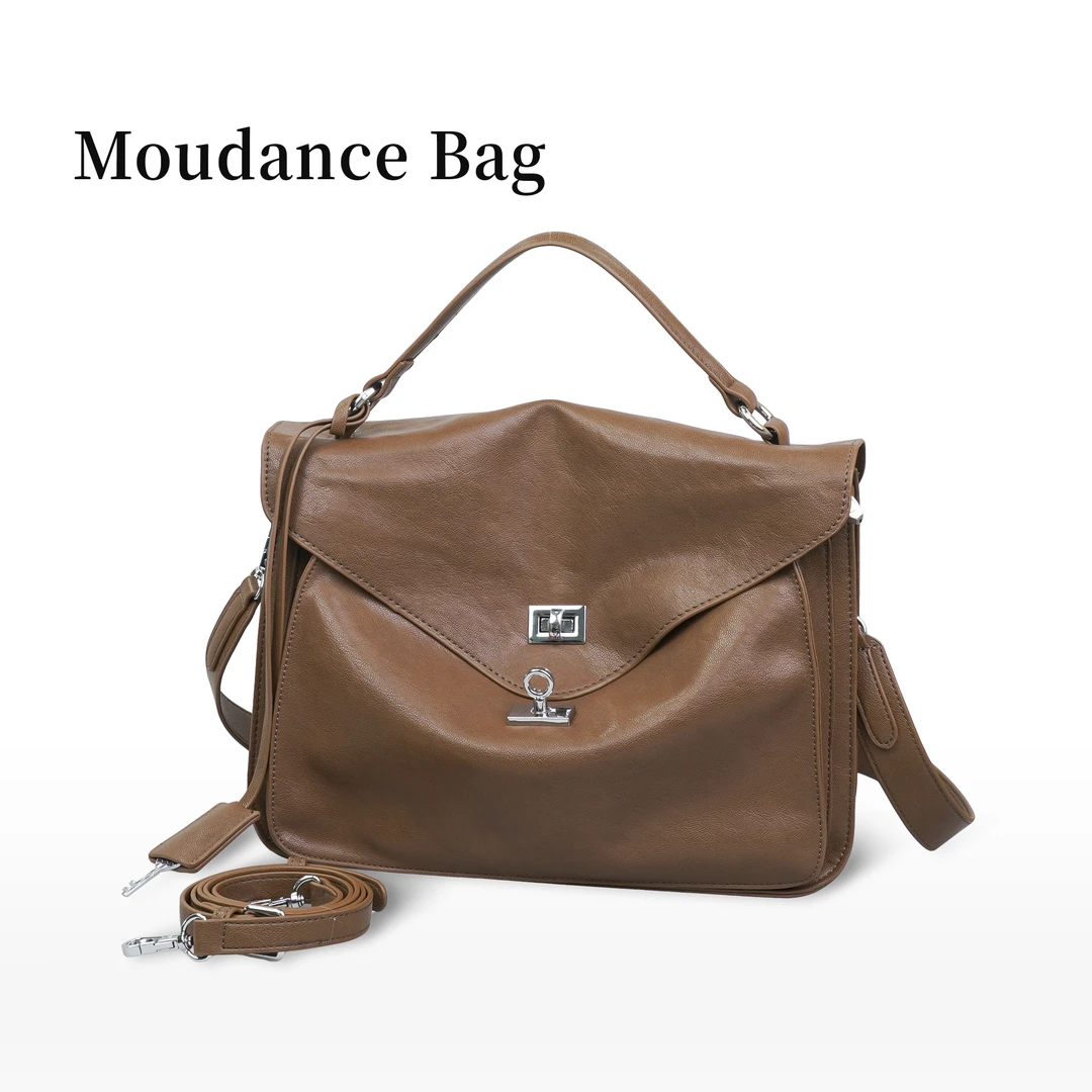 【圣托里尼】Moudance 双扣大邮差公文包单肩大容量通勤 M-88198