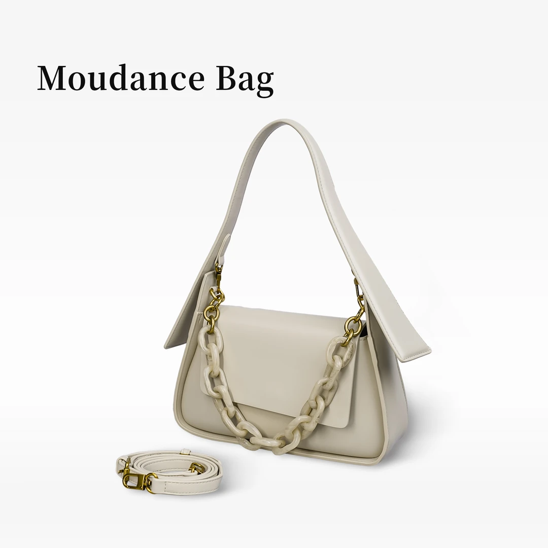 0【秋生】Moudance  法式小众设计高级感单肩腋下链条包包 2816