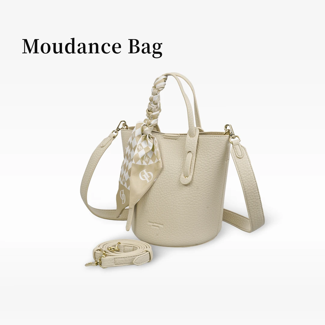 0【火奴鲁鲁】Moudance 轻奢休闲水桶托特包简约单肩斜挎包包 6208