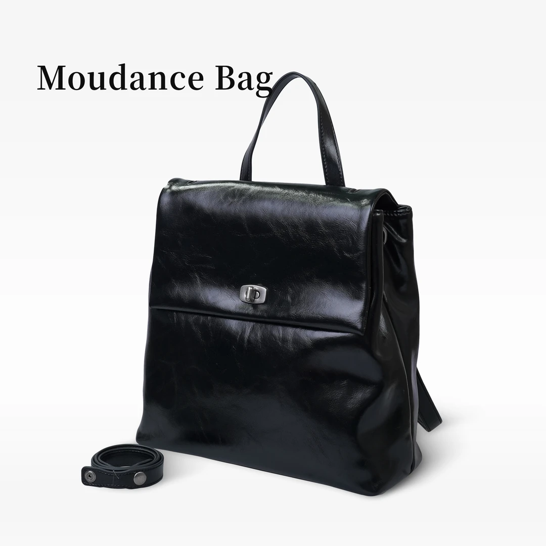 0Moudance百搭大容量双肩包包时尚休闲通勤背包 3881