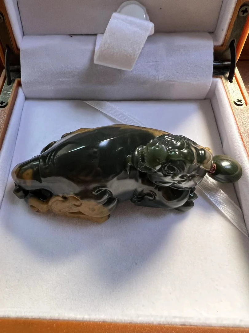 河磨玉貔貅 黄皮子