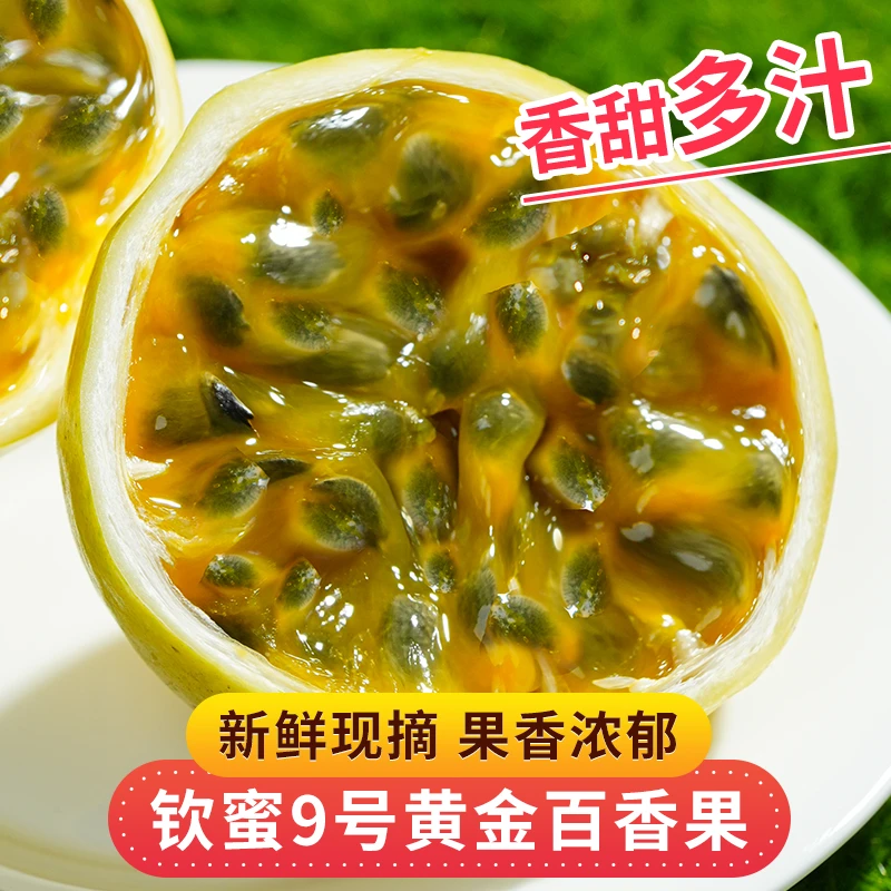 正宗广西钦蜜九号百香果纯甜无酸 现摘现发 孕妇优质新鲜水果