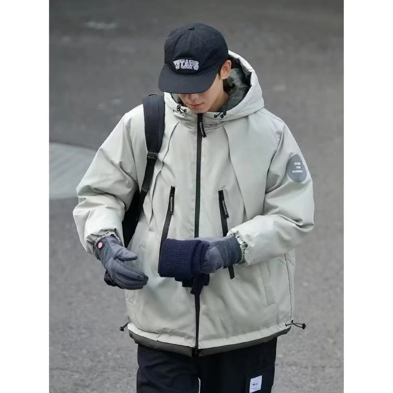 冬季户外机能风连冲锋衣棉服男潮牌宽松CityBoy棉衣棉袄外套男