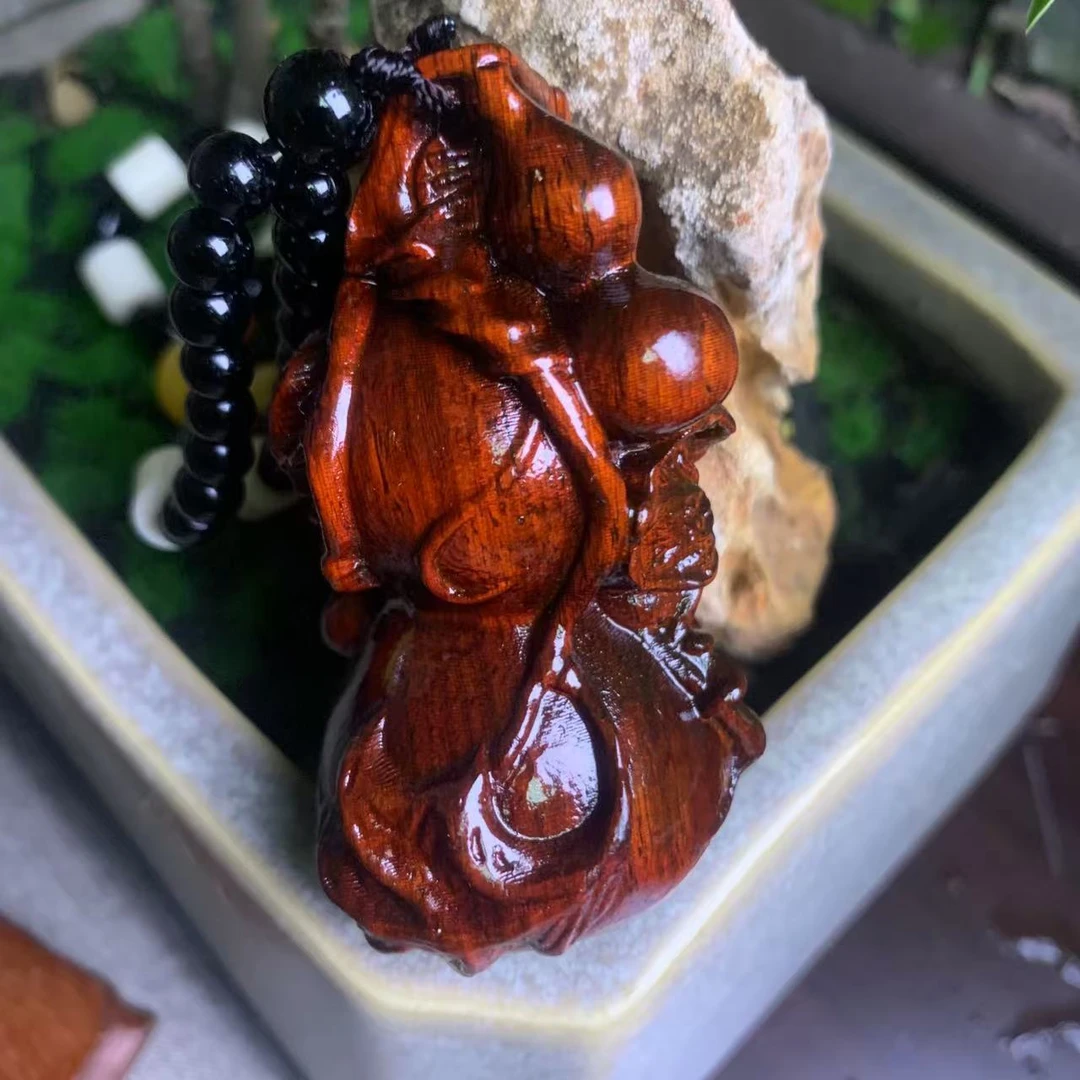 多子葫芦 木雕 手把件