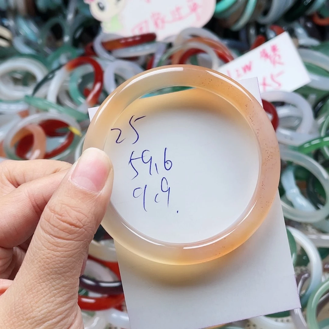 【闪购商品】玛瑙/玉髓手镯未镶嵌小****?25