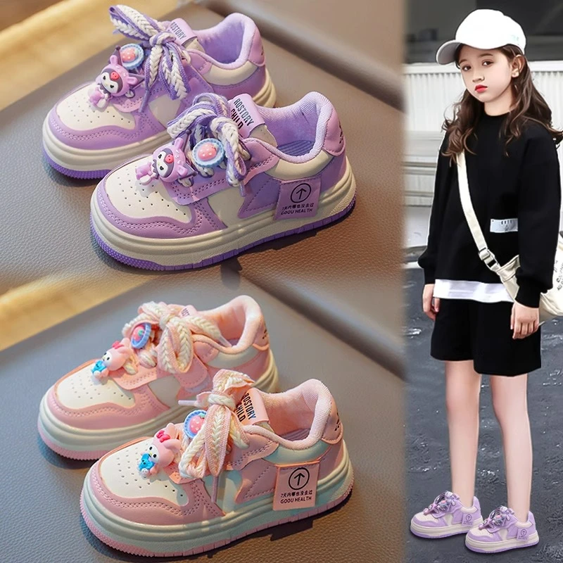 ABC女童鞋子夏季库洛米儿童休闲板鞋小童宝宝软底防滑女孩运动鞋