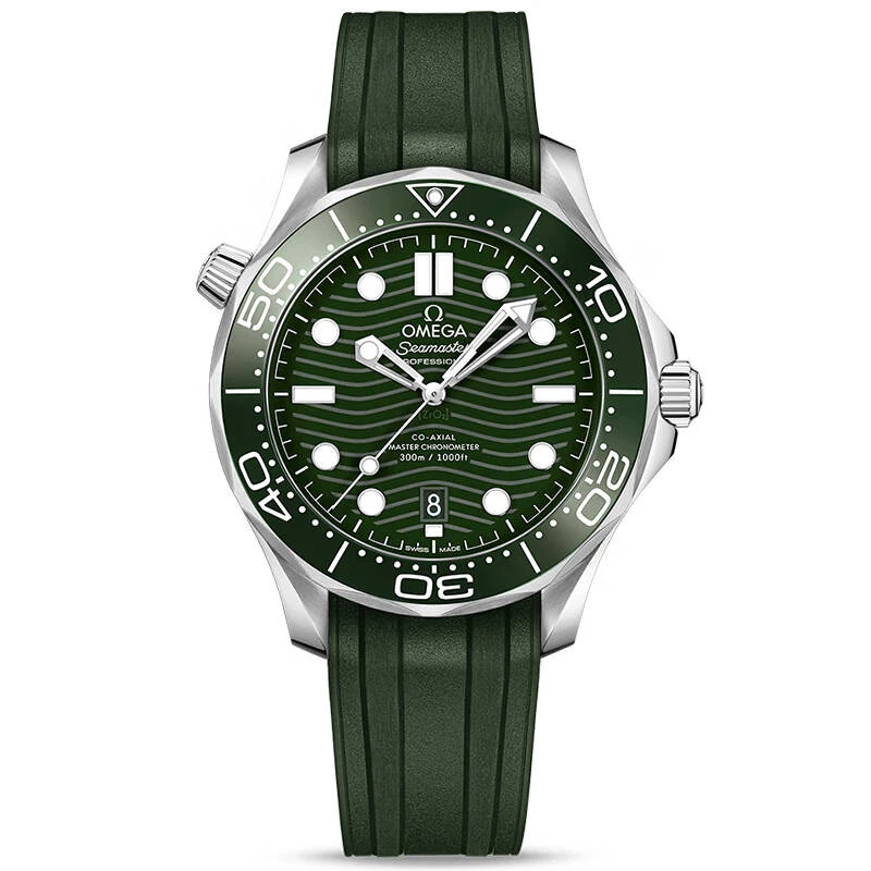 99新 Omega/欧米茄 绿胶海马300系列全套型号210.32.42.20.10.001