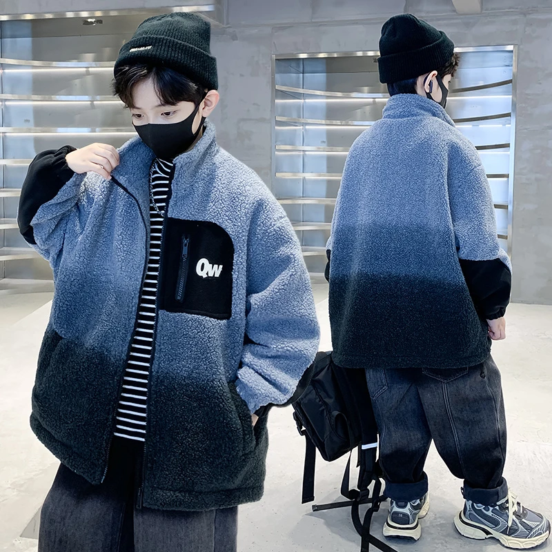 儿童装男童冬装毛衣2023新款中大童冬季男孩秋冬款加绒加厚毛毛衣