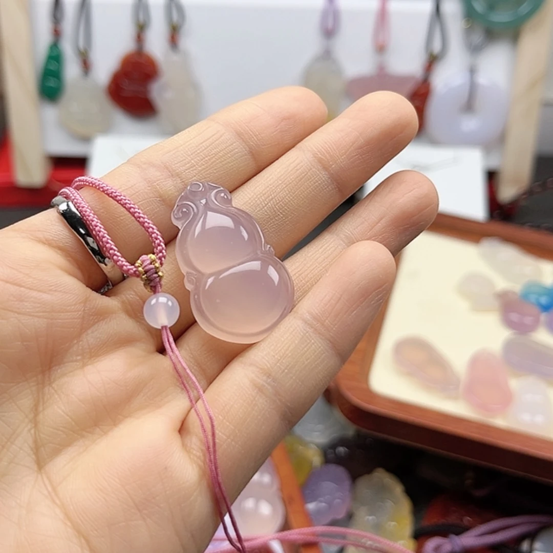 【闪购商品】玛瑙/玉髓颈饰未镶嵌心*