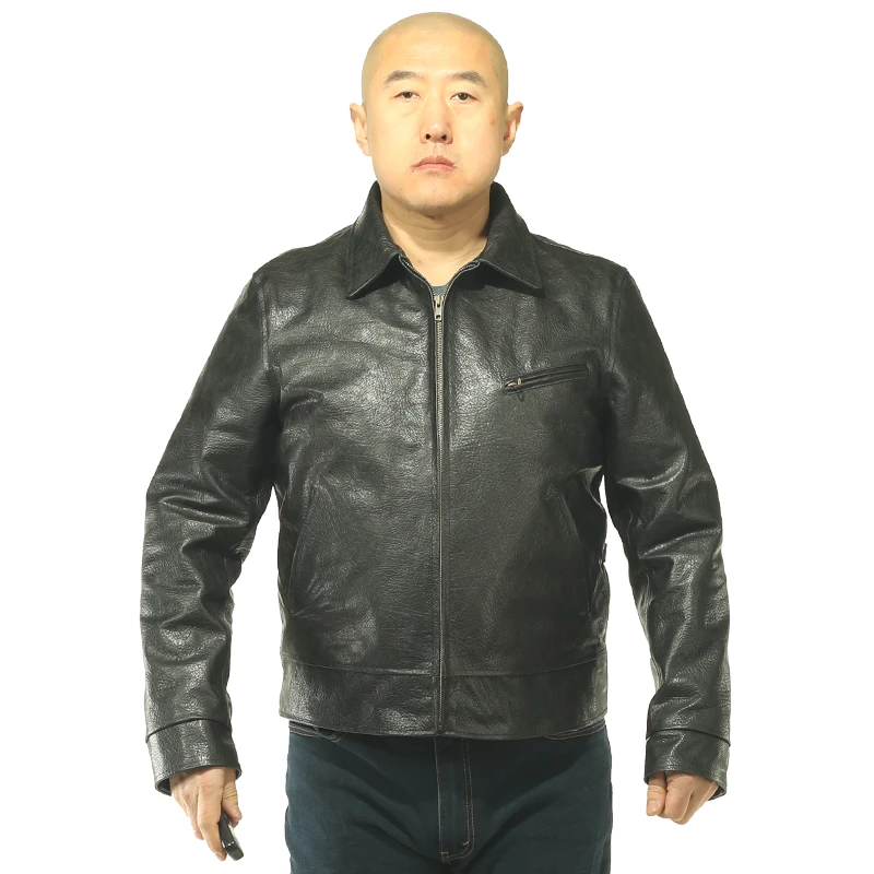 1930 23-Z 男士时尚翻领皮衣春秋休闲经典男式夹克百搭