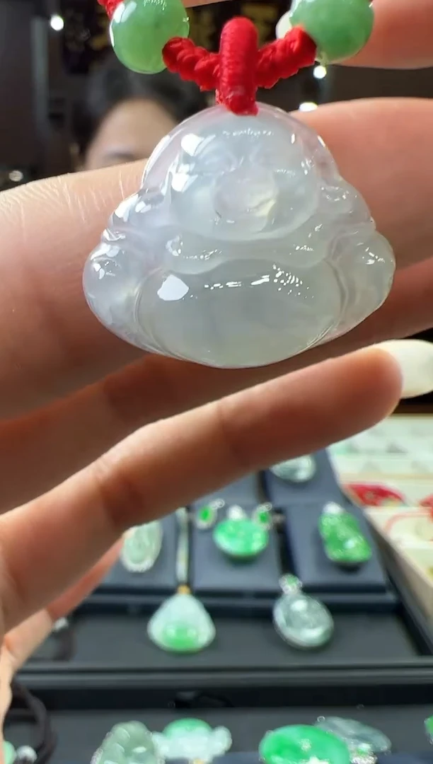 【闪购商品】翡翠挂件未镶嵌佛公手绳