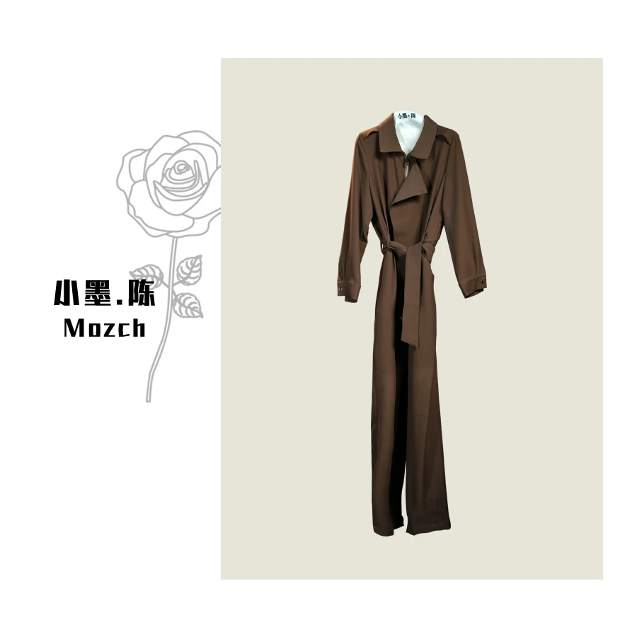 【小黑家】长135 高端设计师极简帅气气质时尚休闲裤美拉德连体裤