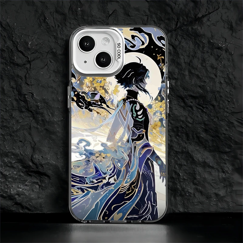 原神魈适用苹果16手机壳华为小米OPPO荣耀三星个性磨砂防摔潮牌