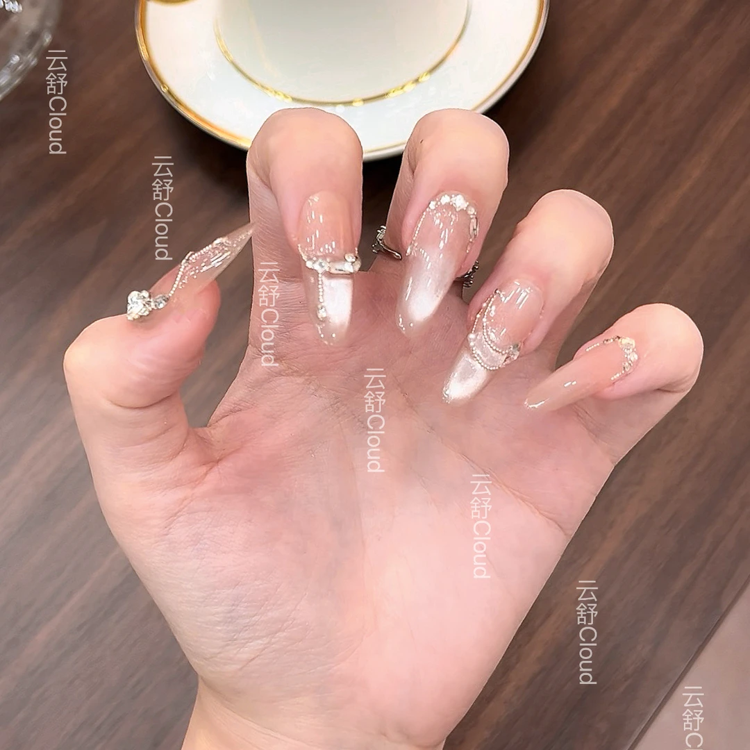 【可爱女人/纯欲猫眼】手工定制轻奢设计猫眼款可拆卸穿戴甲美甲