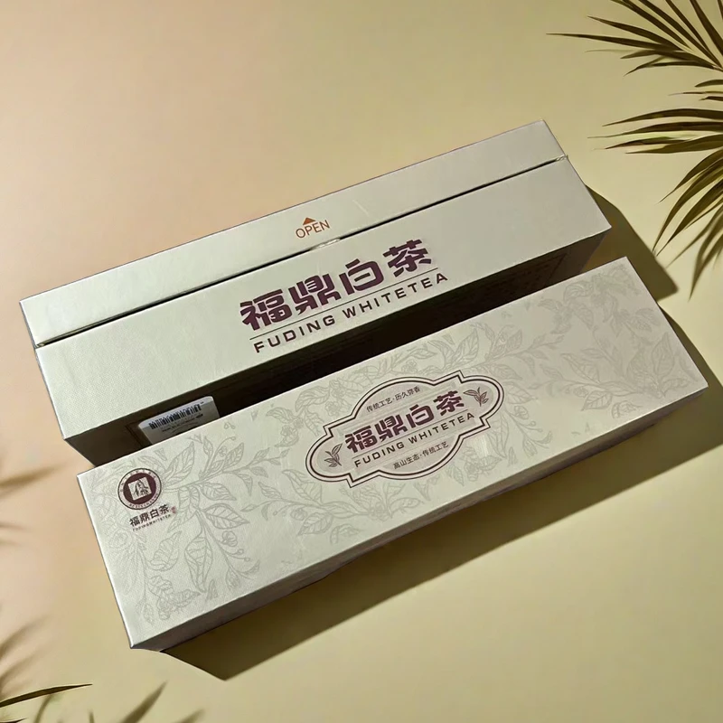 正宗福鼎白茶寿眉小方片福鼎老白茶高端茶礼伴手礼礼盒装小片茶