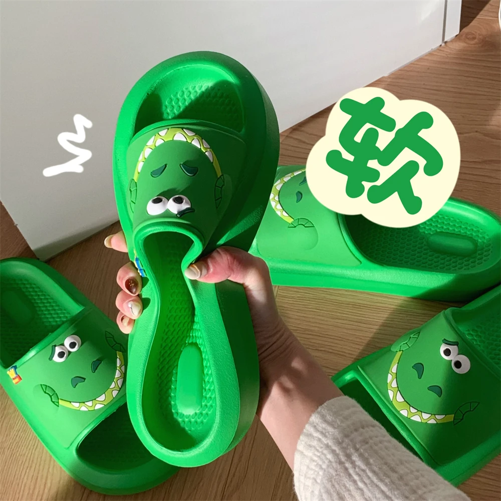 细细条 时尚创意卡通亲子居家凉拖玩具总动员抱抱龙夏季拖鞋男女