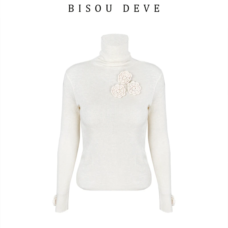 【彭彭echo专属】BV21015642立体花针织打底衫