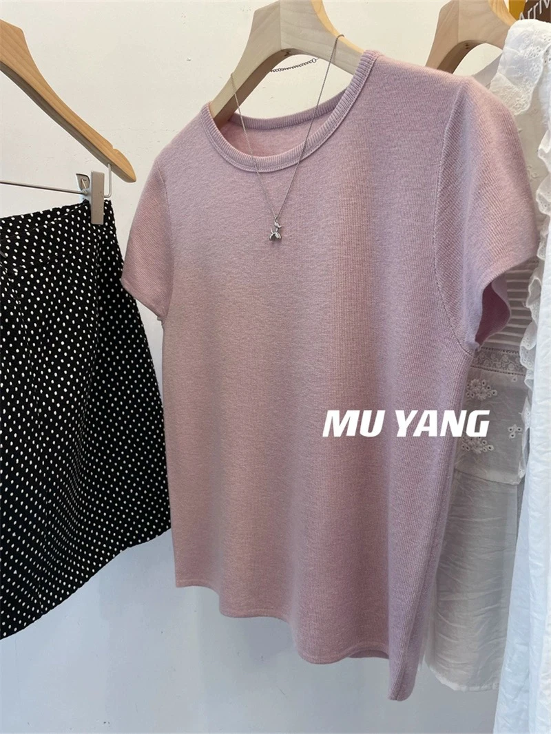 巧巧定制 洋气软糯纯色上衣