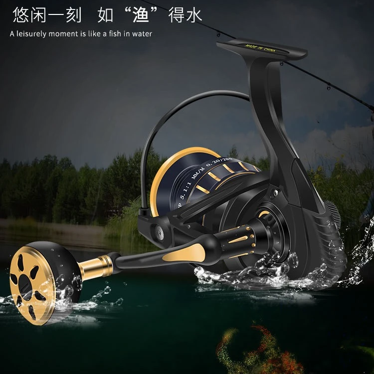 S猎渔王鳌鲨微物纺车轮全金属金牛星CT远投轮渔线轮 海钓渔具