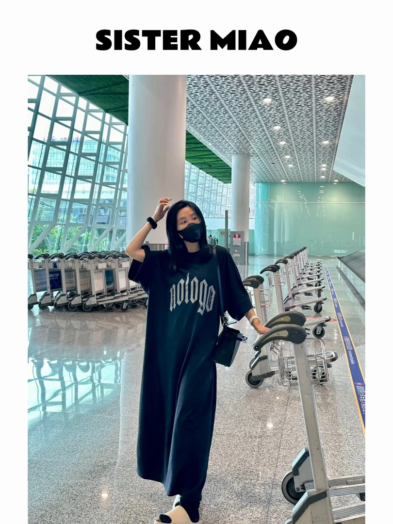 SISTER MIAO •新款字母长裙女装连衣裙时尚休闲设计师轻奢