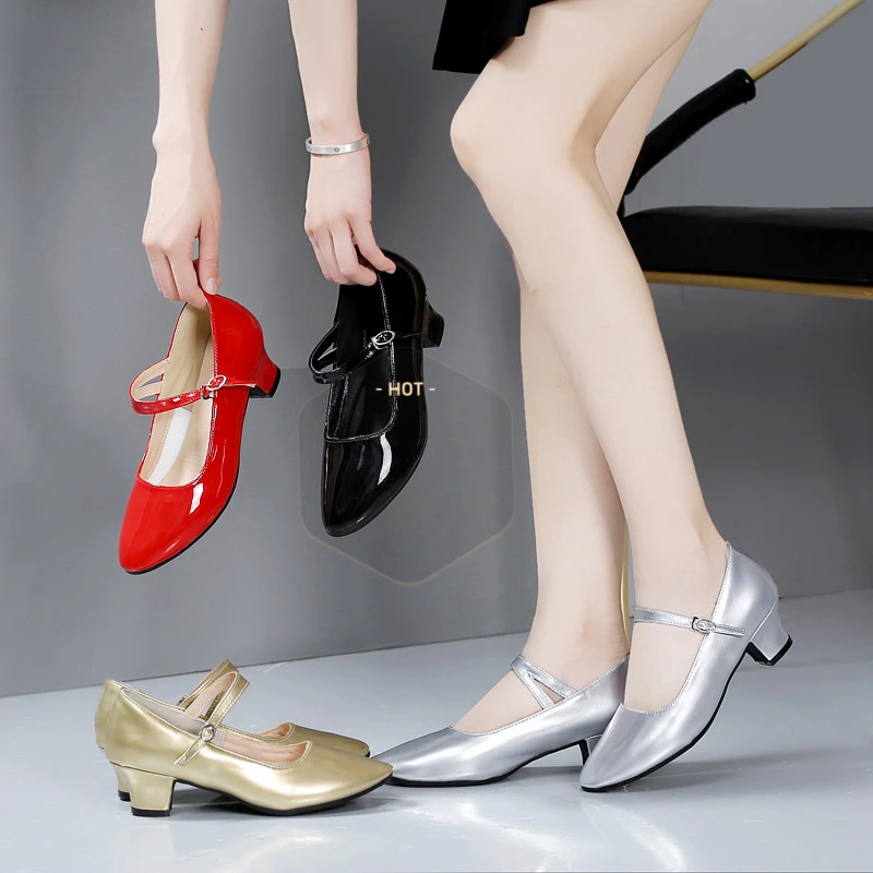 拉丁舞鞋女银色舞蹈鞋广场舞鞋新疆摩登舞鞋跳舞鞋软底民族交谊舞