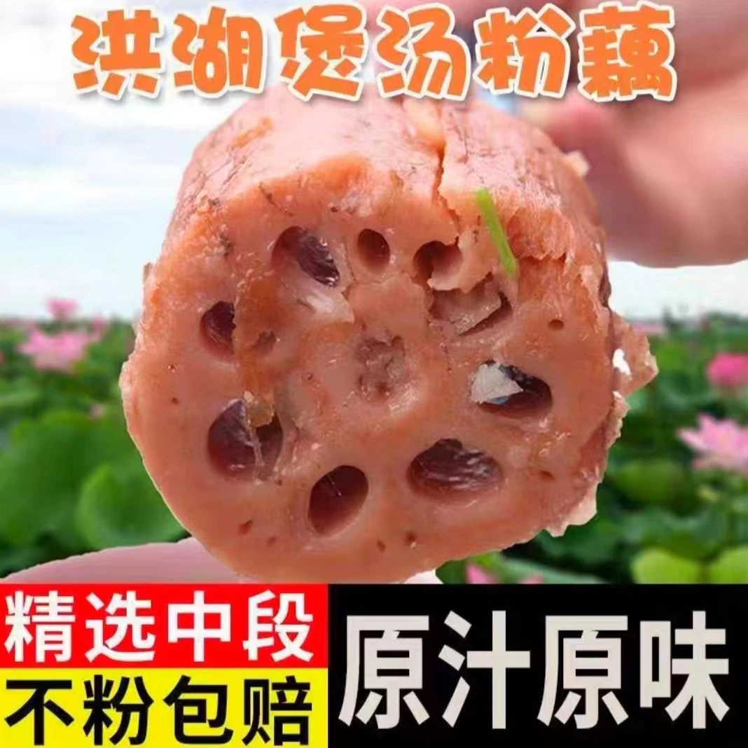 湖北粉藕新鲜现挖洪湖炖汤粉藕面藕野藕湖藕糯米藕红藕煲汤粉藕16