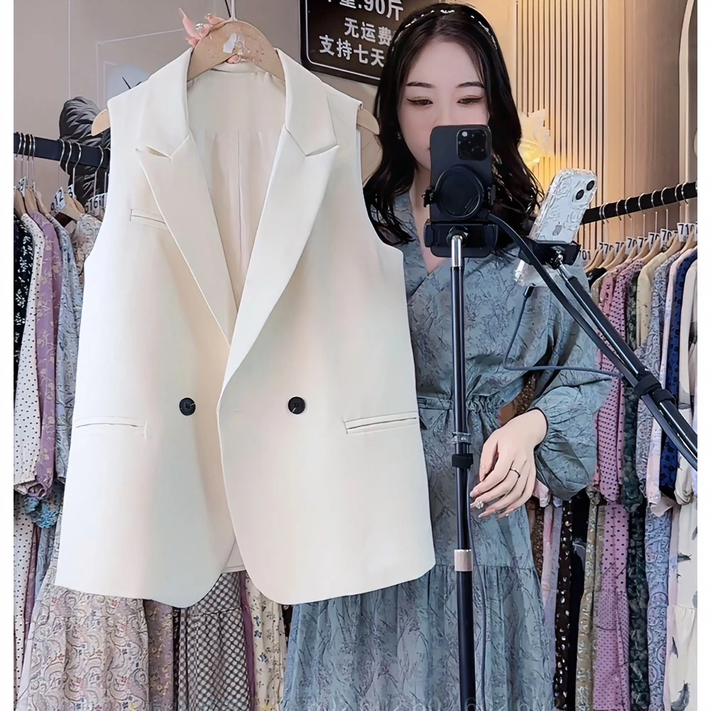 马夹秋装新款韩版女装显瘦百搭马甲外套秋季