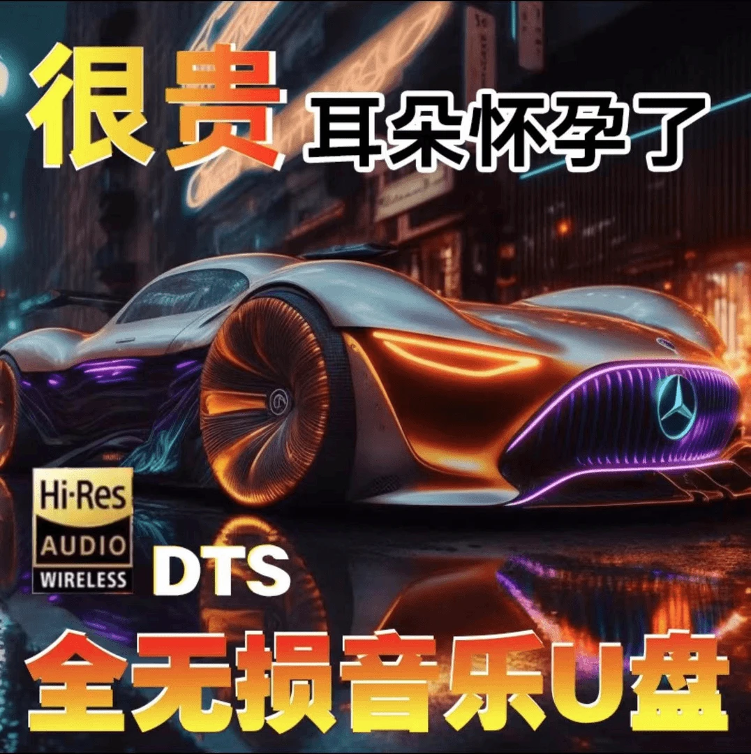 【正版特调】2024新款 经典老歌港风粤语抖音榜单热歌嗨DJ车载U盘8G