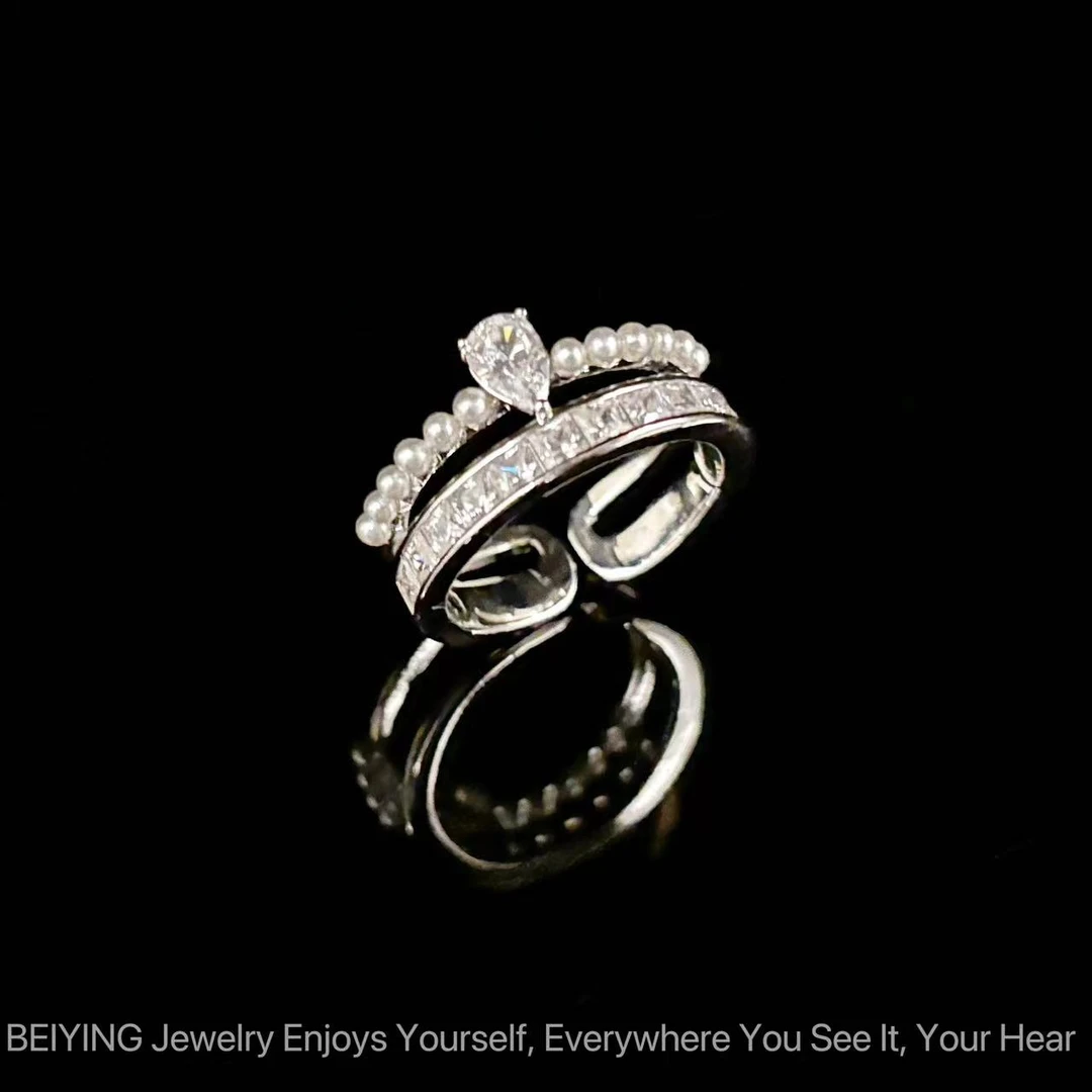 铜合金合成锆石戒指 2025新款C3917【水瓶双子星】Jeannie zoo 戒指