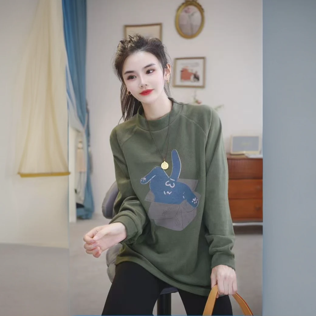 【派大星】澳绒保暖双面绒打底单穿卫衣宽松长袖时尚加绒