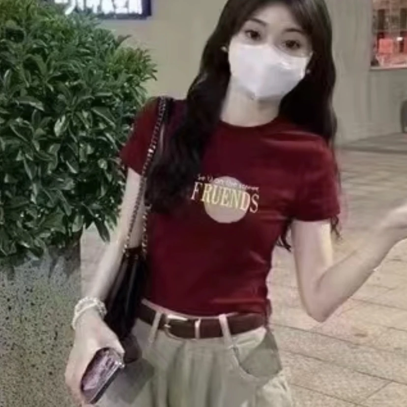 2024新款百搭字母平角经典显瘦时尚百搭单衣