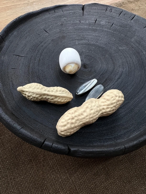 陶瓷坚果茶宠 花生瓜子莲子一套