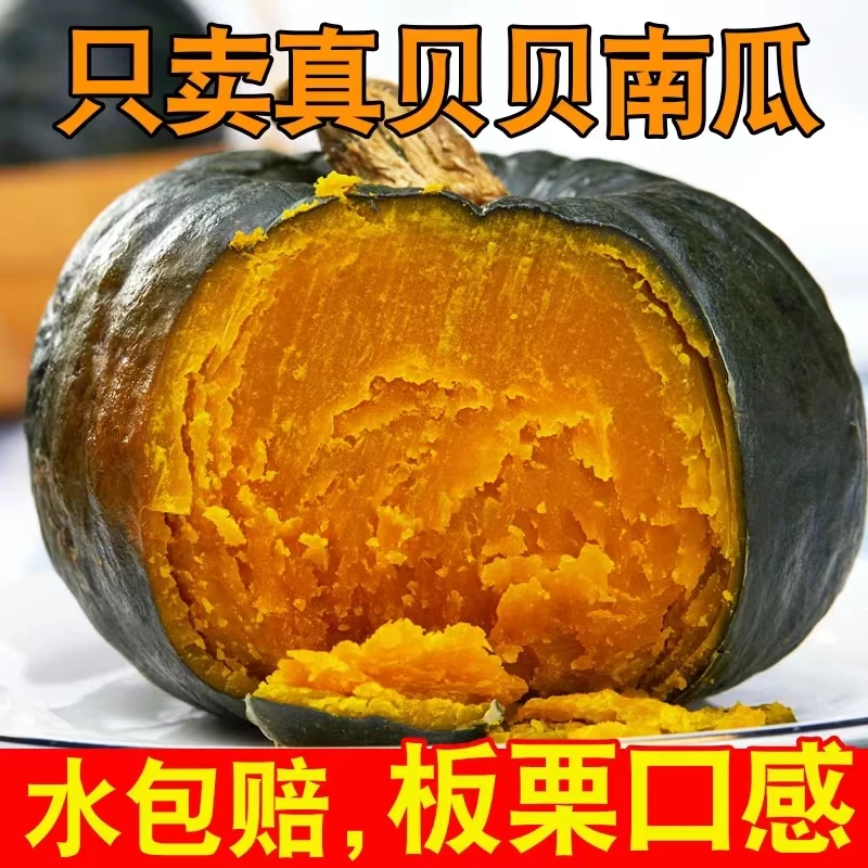 【不粉包赔】真贝贝南瓜香甜板栗味小南瓜宝宝辅食5斤包邮新鲜好吃