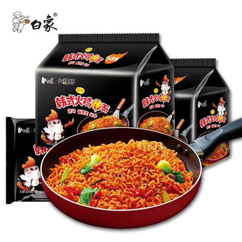 白/象 韩式火鸡面爆辣甜辣味超辣方便面批发泡面拌面速食免煮泡面
