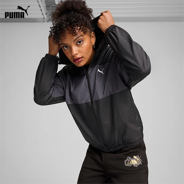 【PUMA彪马】女欧若轻机能运动防风拉链外套 WINDBREAKER 684108