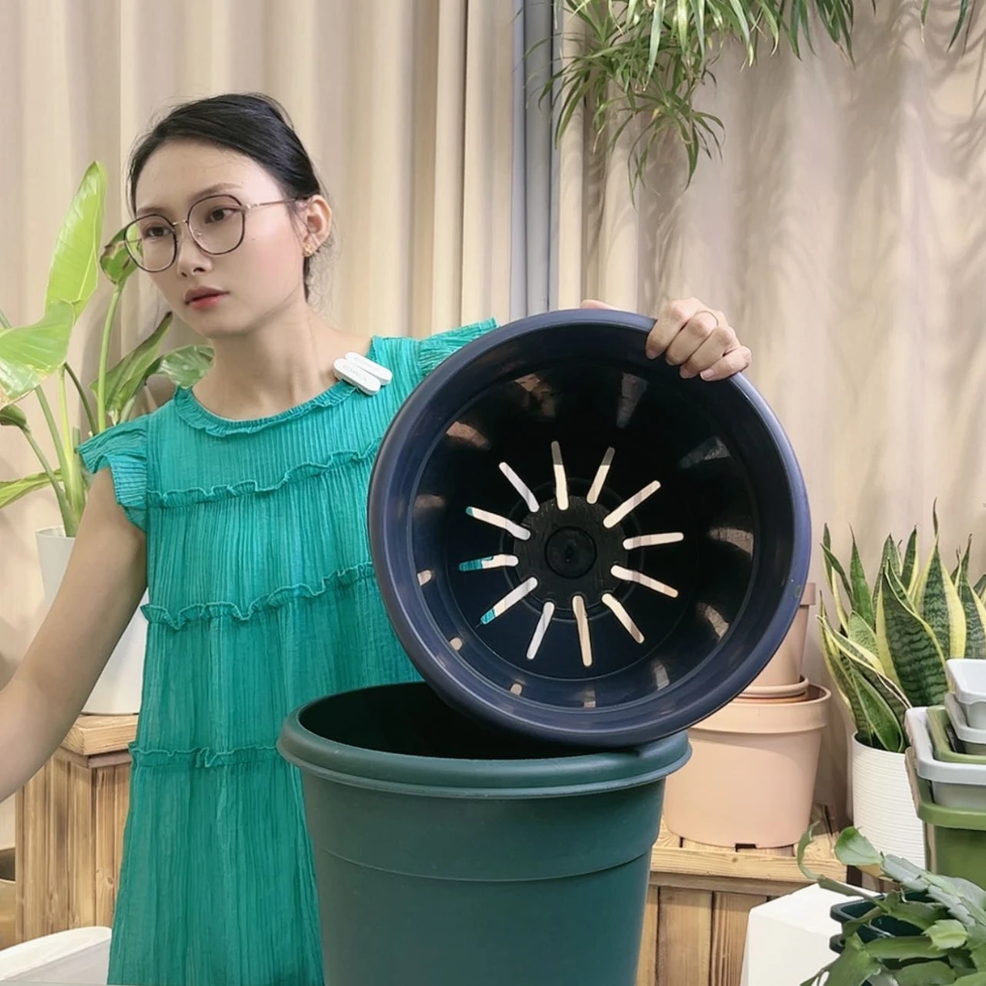 【闪购商品】树脂20CM（含）-50CM（不含）加仑盆5加仑3个无拖微瑕随机